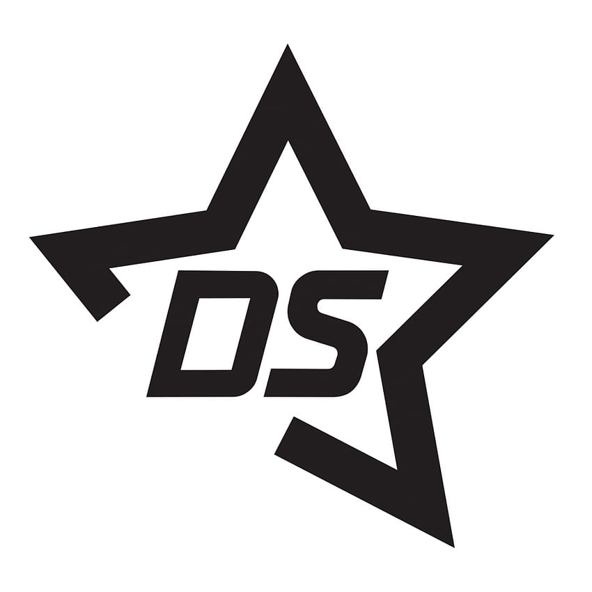 DS logo, silver logo, gray carbon fiber background, DS metal emblem, DS,  cars brands, HD wallpaper