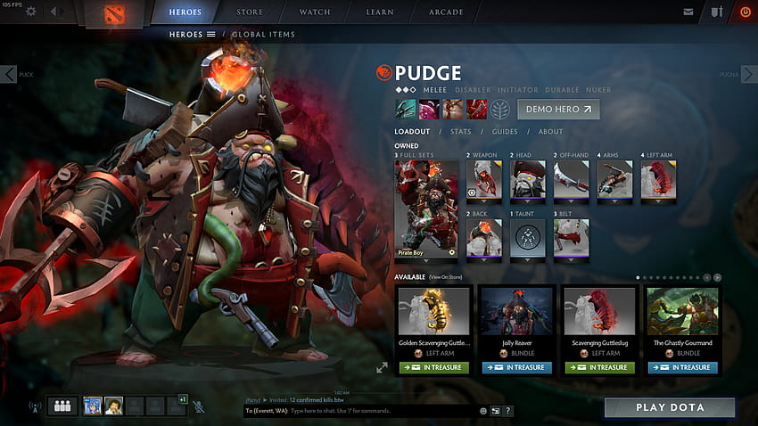 Cant wait for that pudge arcana. : DotA2 HD wallpaper