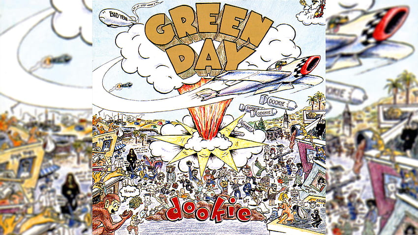 Green Day Dookie Cover Over HD-Hintergrundbild