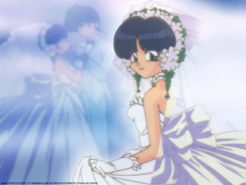 Ranma ve Akane düğünü, akan tendo HD duvar kağıdı