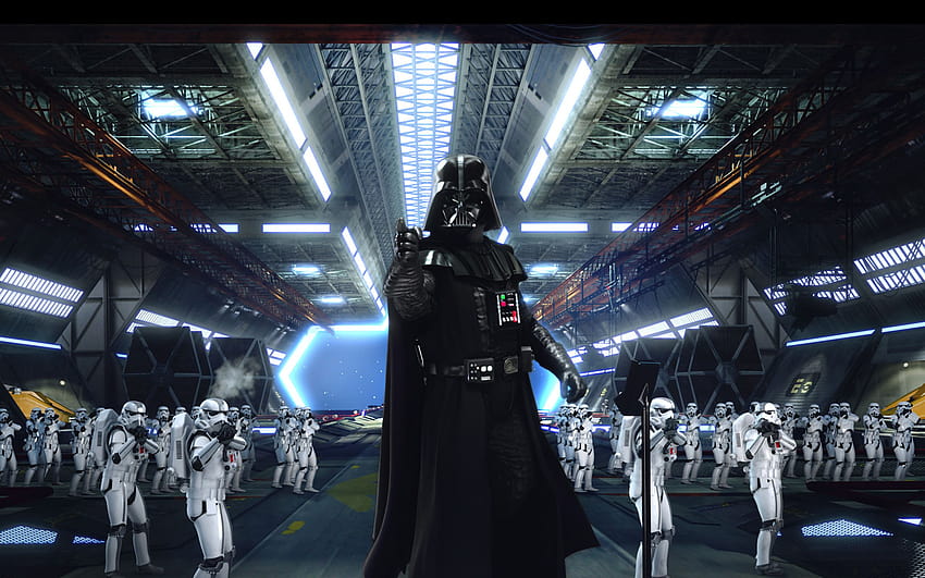 Star Wars, Darth Vader, Stormtrooper / und mobile Hintergründe, Darth Vader und Stormtroopers HD-Hintergrundbild