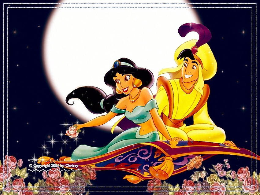 Prinzessin Jasmine und Aladdin ~ Name Cartoons, Prinzessin Jasmine Disney HD-Hintergrundbild