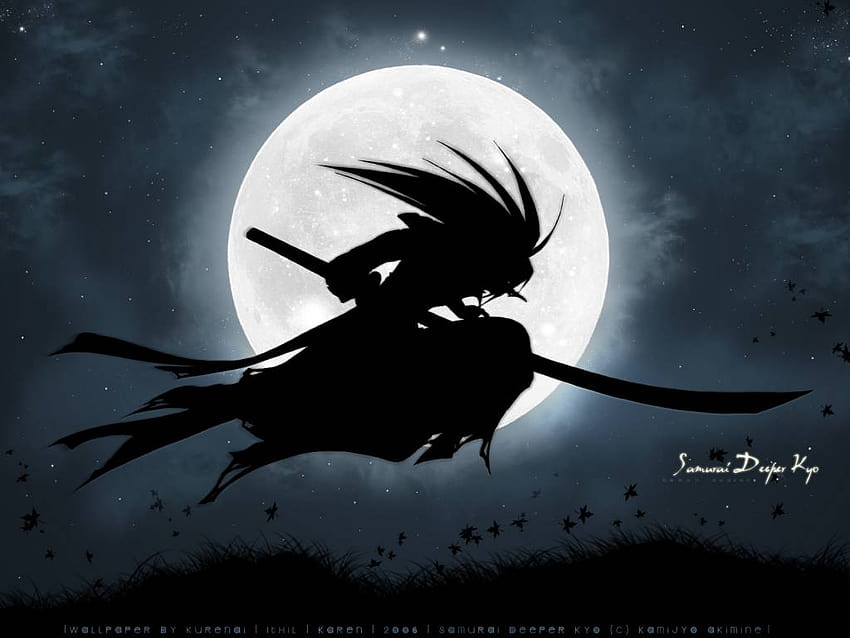 аниме: Kyo Samurai Deeper, pedang samurai HD тапет