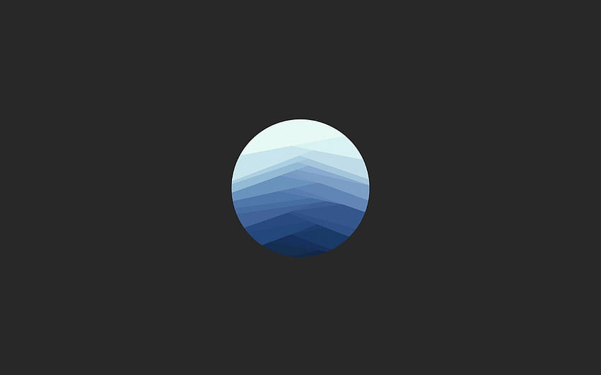Minimalistisches Graublau HD-Hintergrundbild