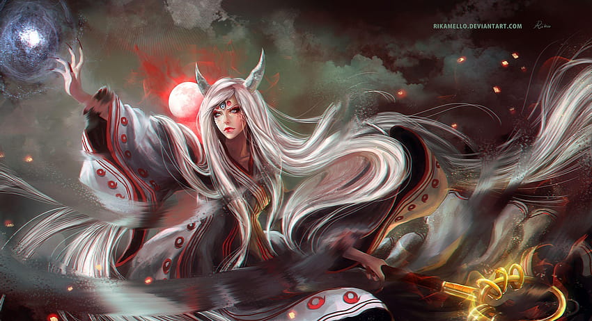 Otsutsuki Kaguya, naruto shippuden deviantart HD wallpaper