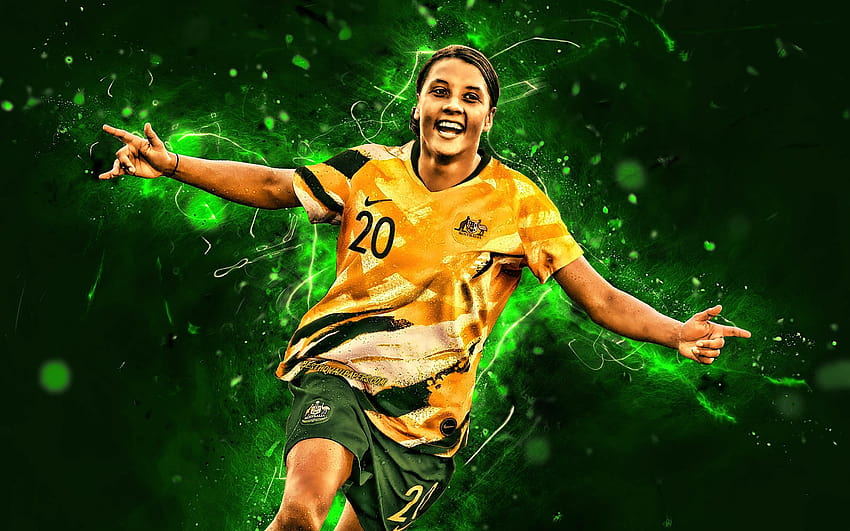 Samantha Kerr, 2019, australische Nationalmannschaft, australische Frauenfußballmannschaft HD-Hintergrundbild