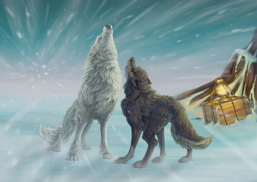 Wolf Howl Zeichnung 2400x1696 97193, Anime Wolf heult HD-Hintergrundbild