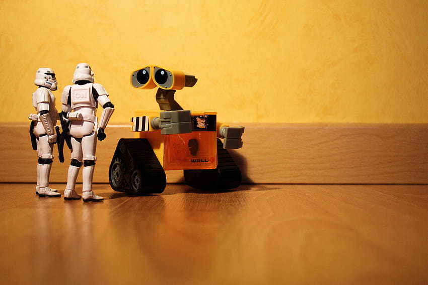 Star Wars, robots, stormtroopers, Wall, action toys HD wallpaper