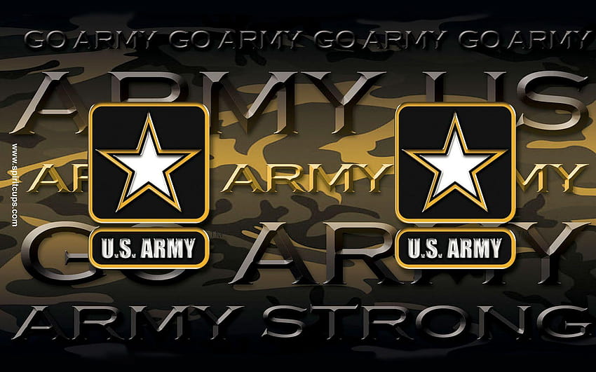 Große Urdu-Nachrichten der pakistanischen Armee aus Pakistan und der Welt, Logo der US-Armee HD-Hintergrundbild