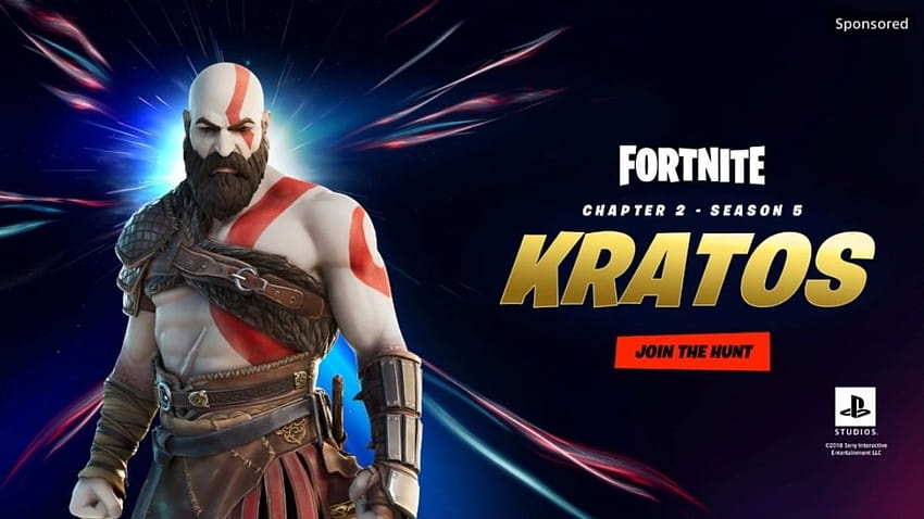 Kratos Wallpaper 4K, Fortnite, God of War, Skin