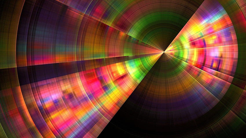 digital art colorful abstract circle crop circles cgi lines HD wallpaper