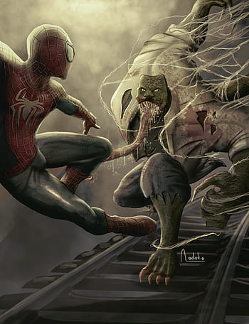 Spider man vs lizard HD wallpapers | Pxfuel