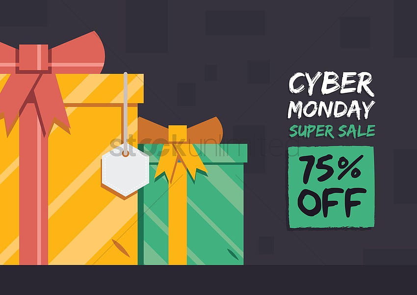 Cyber monday super sale Vector HD wallpaper