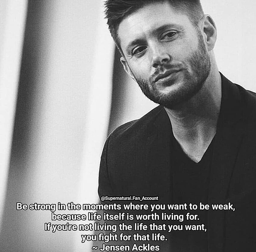 Jillian Hendrix on Jensen Ackles, dean winchester quotes HD wallpaper ...