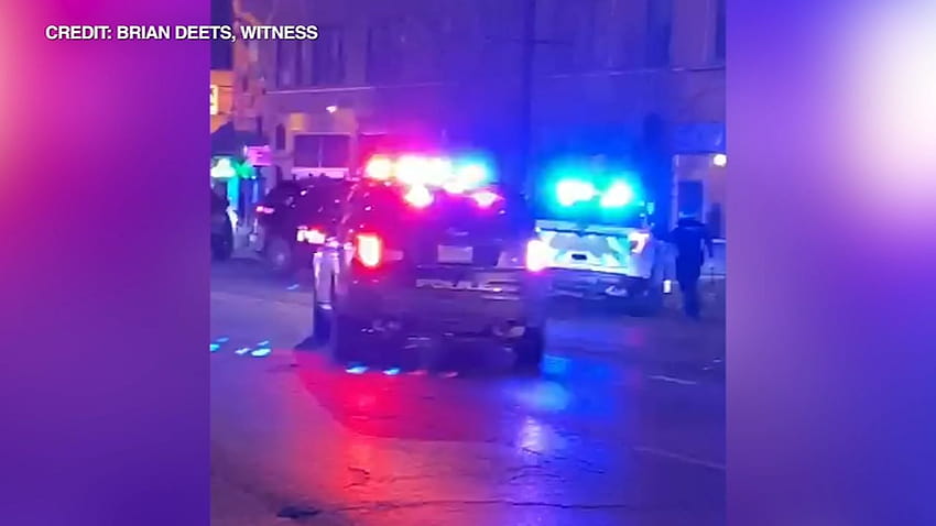 Presunto autista in fuga accusato di rapina in banca a Des Plaines che ha portato a un inseguimento della polizia, sparatoria nell'Old Irving Park di Chicago Sfondo HD