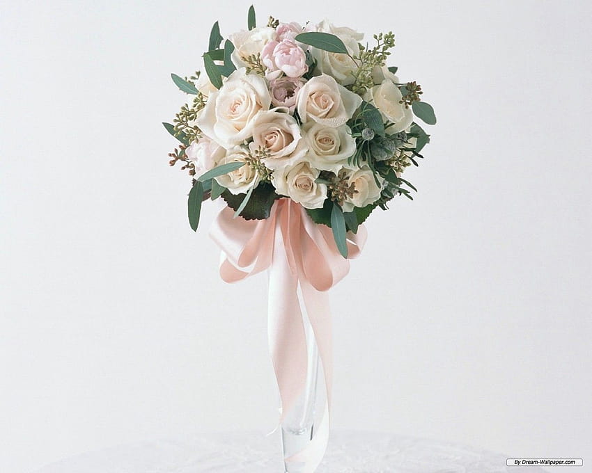 wedding flowers, artificial flowers bridal HD wallpaper