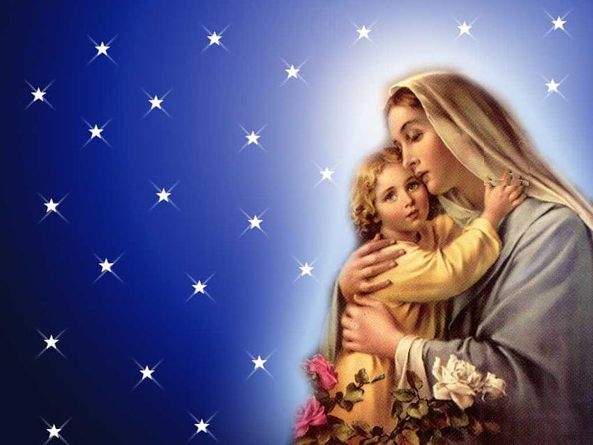 Best Christmas FULL, baby jesus with mother mary HD wallpaper