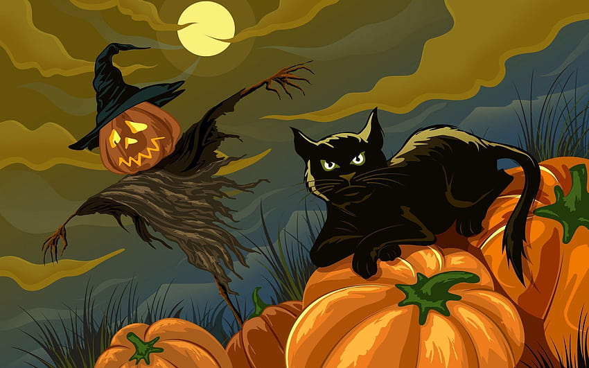 fondo de pantalla de ojos de gato de halloween