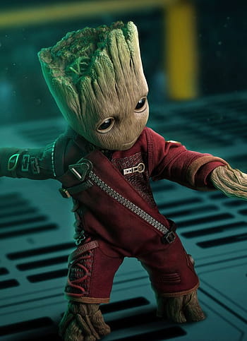 Fashion Guardians of The Galaxy Flowerpot Baby Groot Action Figures ...