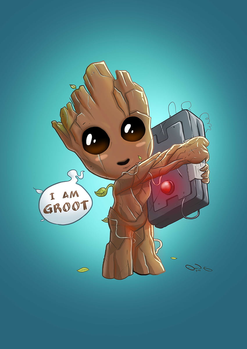 Baby Groot posted by Sarah Tremblay, cute baby groot HD phone wallpaper