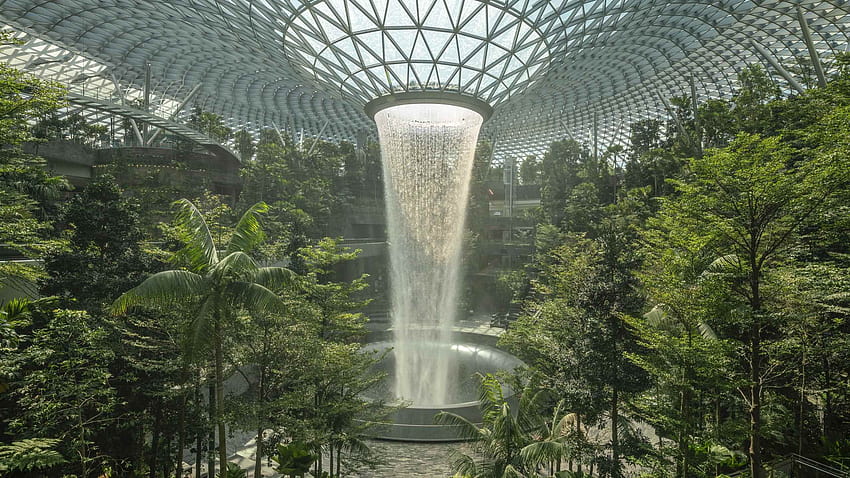 The Most Beautiful Airport In The World Becomes Even, singapore airport HD wallpaper