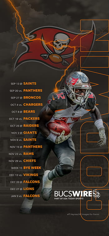 2019 Tampa Bay Buccaneers Schedule: Downloadable Wallpaper