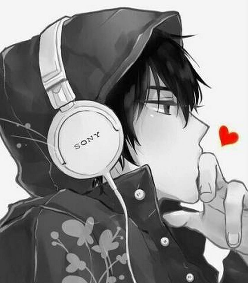 Cool Anime Boy With Headphones Drawing, anime guy with hoodie HD phone  wallpaper | Pxfuel