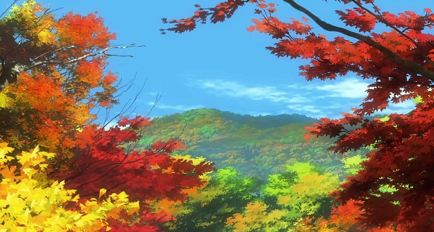Non Non Biyori en otoño en 2020, anime paisaje otoño fondo de pantalla |  Pxfuel