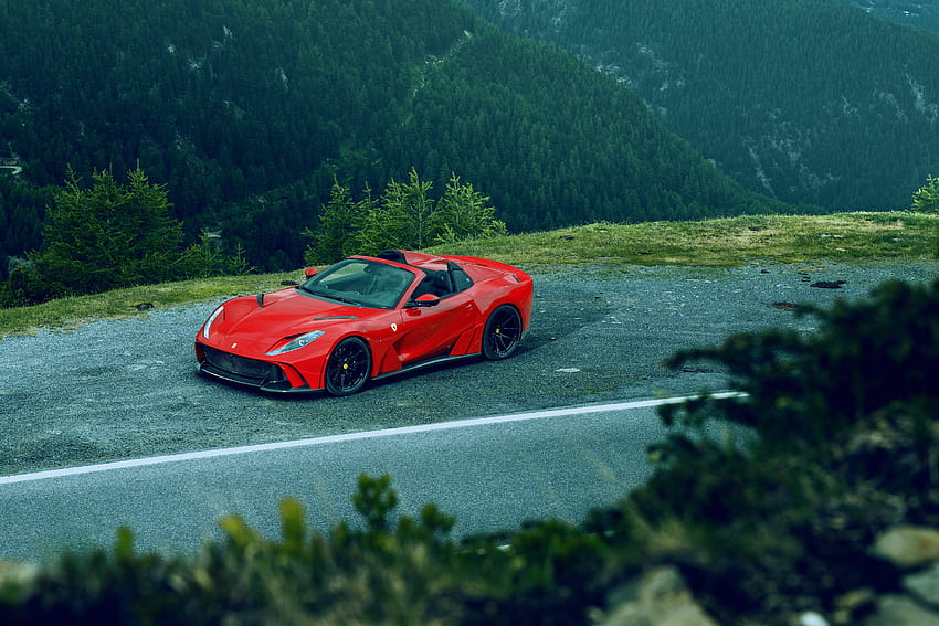 Car, Red, Ferrari 812 GTS, Super Car, Nature backgrounds HD wallpaper |  Pxfuel