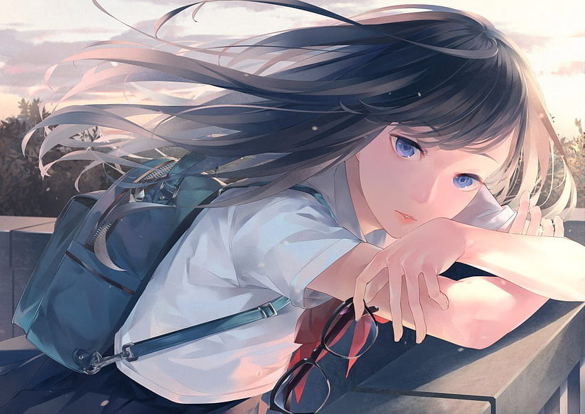 Pin su Young FC's, anime art ragazza triste Sfondo HD