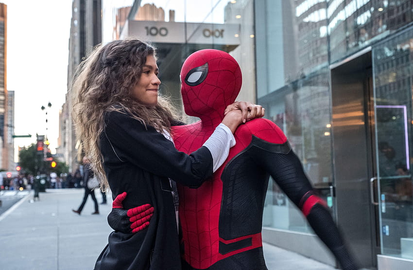 Spider Man And Zendaya In Spider Man Far From Home 2019, tom holland and zendaya HD wallpaper