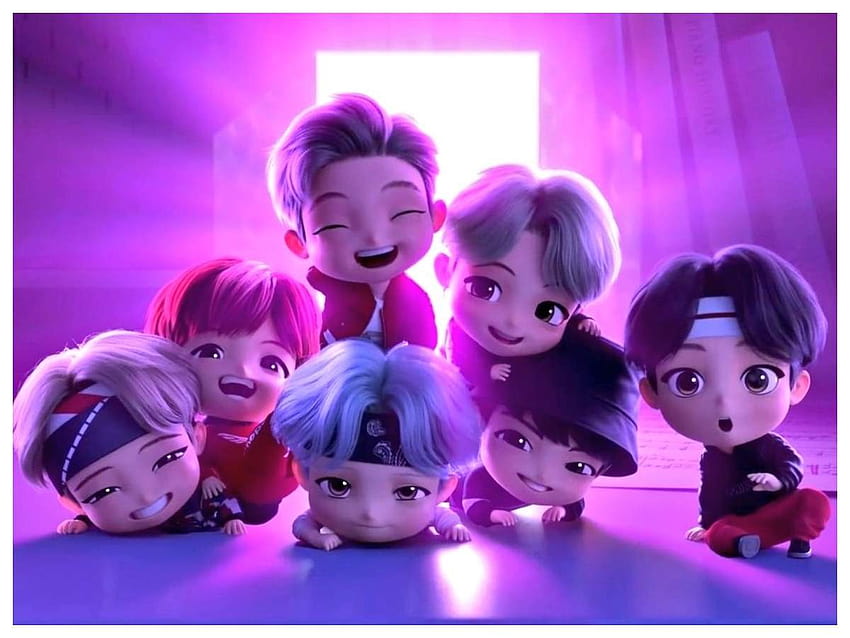 방탄소년단의 'Dream On', TinyTAN 애니메이션 뮤직 비디오로 행복한 눈물 흘리게 할 것 - 시청 HD 월페이퍼