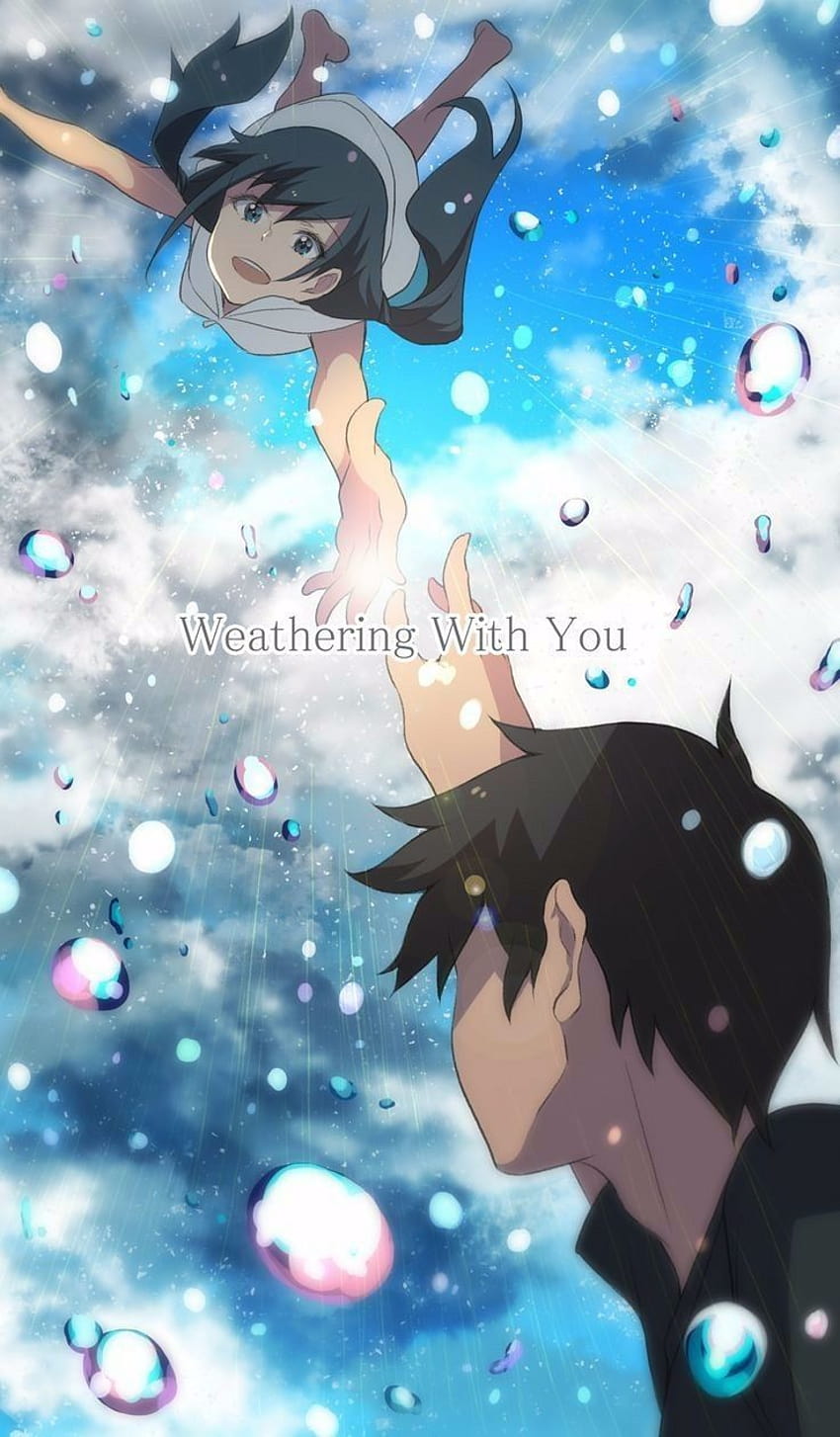Weathering With You, Weathering With You Anime, Weathering With, anime tenki no ko sky HD phone wallpaper