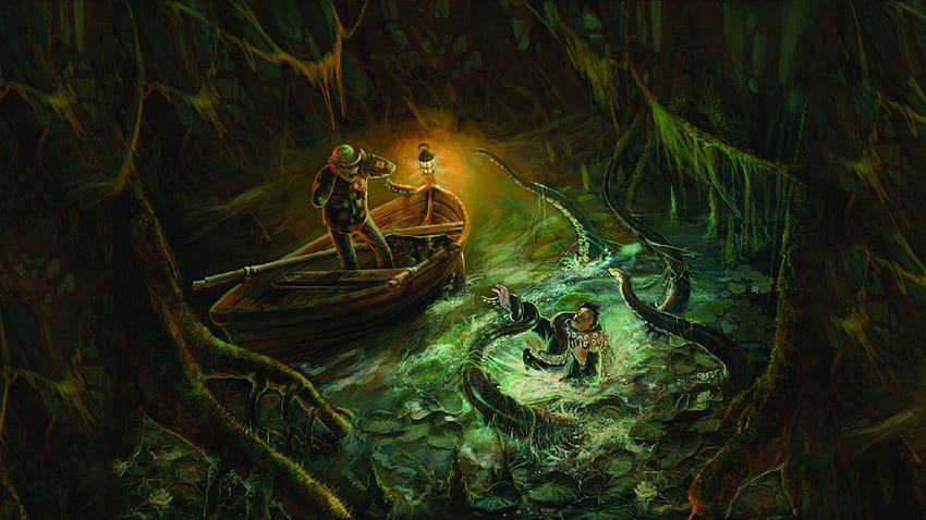 Zew Cthulhu autorstwa H. P. Lovecrafta, przerażająca historia Tapeta HD
