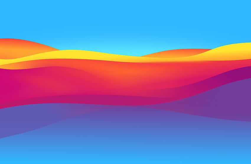 : Wavy Colorful Backgrounds, abstract wavy vibrant HD wallpaper