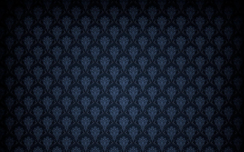 Dark Vintage Pattern Backgro, vintage azul escuro papel de parede HD