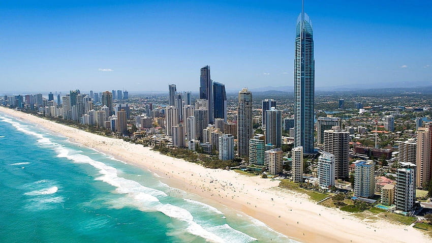 Gold Coast Surfers Paradise, Queensland, Australien, Strandstadt HD-Hintergrundbild