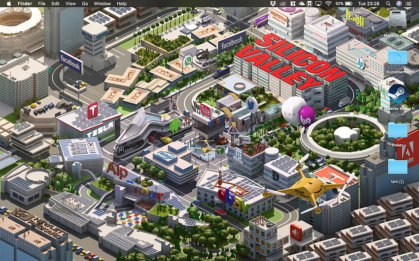 The Silicon Valley title sequence looks fantastic as a Mac retina, fantastic ride HD wallpaper