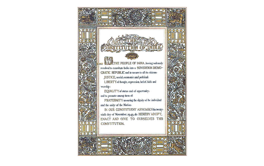 Belanja Sekarang Pembukaan Konstitusi India Asli Wallpaper HD