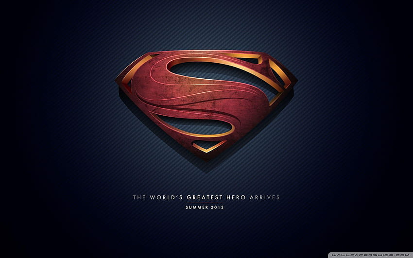 Фоновете на логото на Superman Man Of Steel са HD тапет