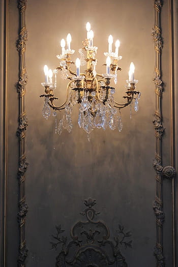 Modern Chandelier Wallpaper by York - Leland's Wallpaper