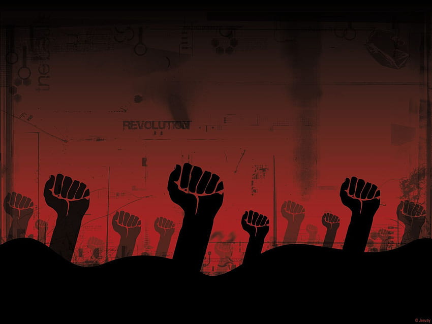 Revolutionary Group, black fist HD wallpaper