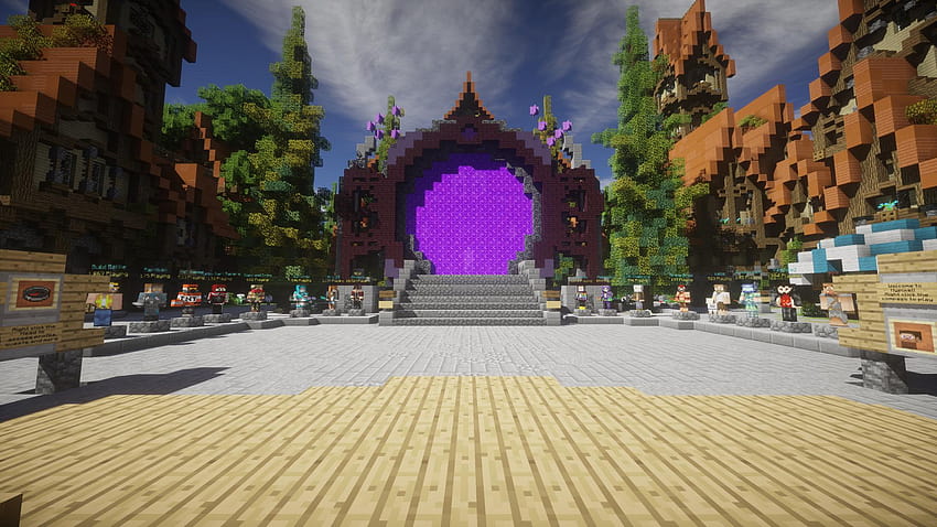 Hypixel Minecraft-Servernetzwerk HD-Hintergrundbild