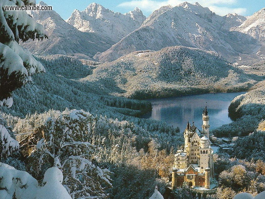 Known places: Neuschwanstein Castle, Bavaria, Germany, nr. 7024, bavaria winter HD wallpaper