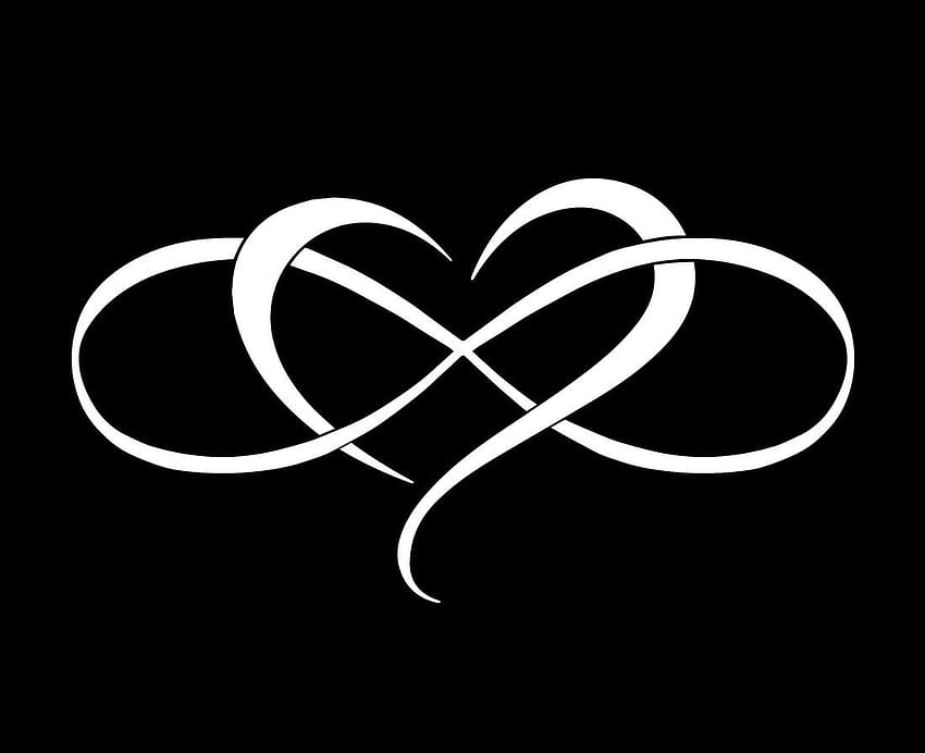 Infinity Heart Love น่ารักสติกเกอร์ไวนิล Decal หน้าต่างรถ,Infinite Heart วอลล์เปเปอร์ HD
