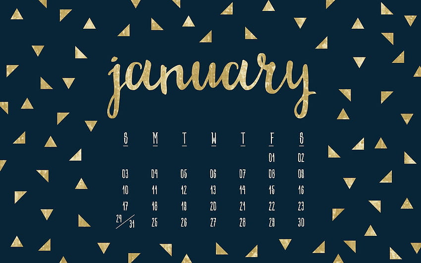 January 2018, calendar 2018 HD wallpaper | Pxfuel