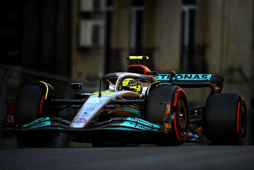 Notizie F1: Lewis Hamilton racconta l'intensa battaglia con l'auto Mercedes durante il GP dell'Azerbaijan F1 del 2022, lewis hamilton car 2022 Sfondo HD