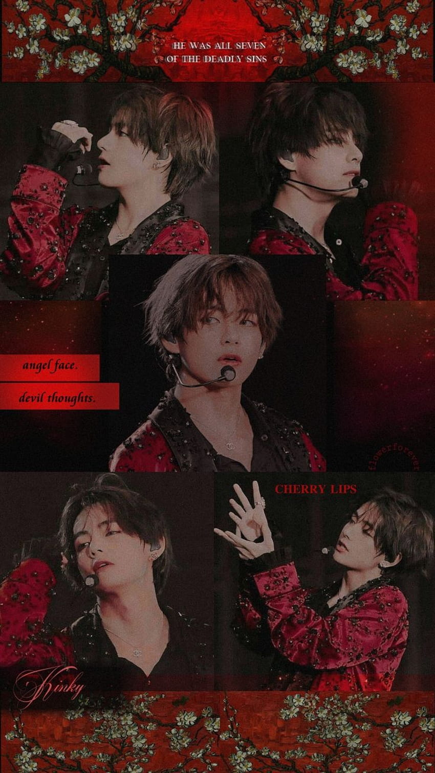 610 BTS red aesthetic ideas HD phone wallpaper