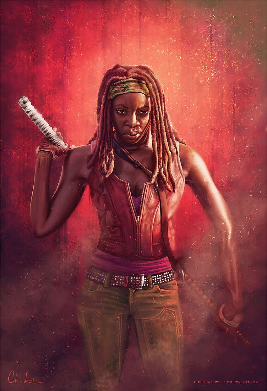 ¡Liane vive! en Mujeres Guerreras y Diosas, The Walking Dead Michonne fondo de pantalla del teléfono