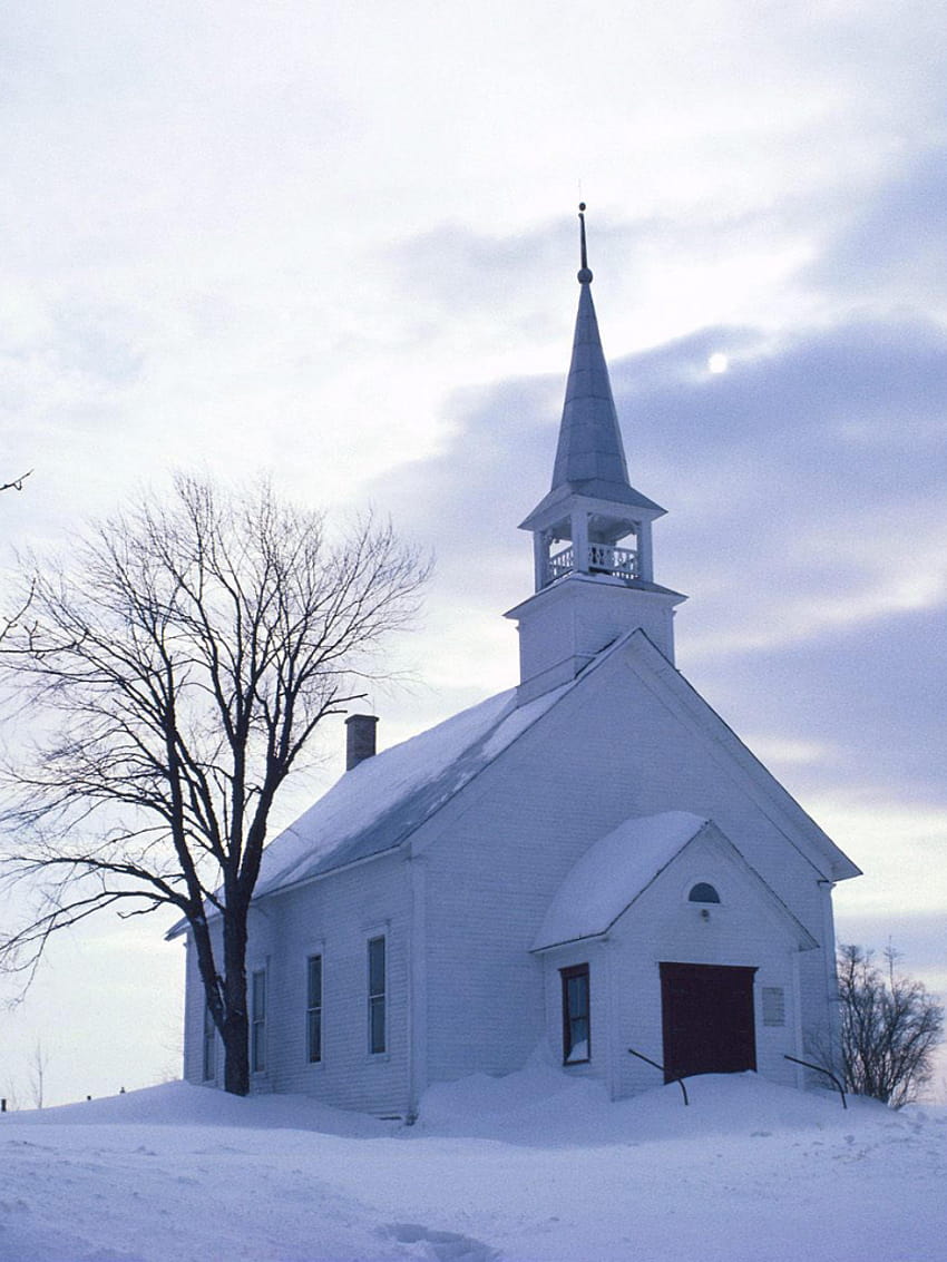 country church in winter graphy [1600x1200] for your , Mobile & Tablet HD phone wallpaper